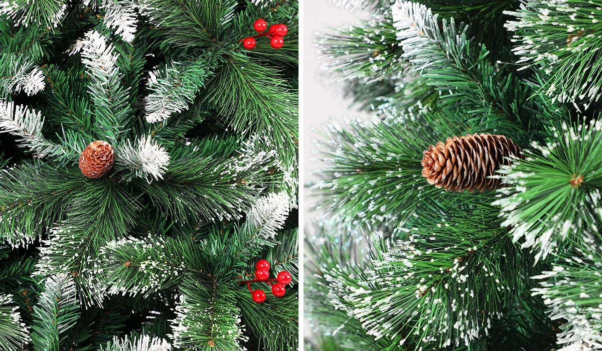 Mazam Christmas Tree 1.8M 6FT Xmas Trees Green with Ornaments Decorations