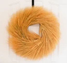 Natural Wheat Wreath - 19 inch