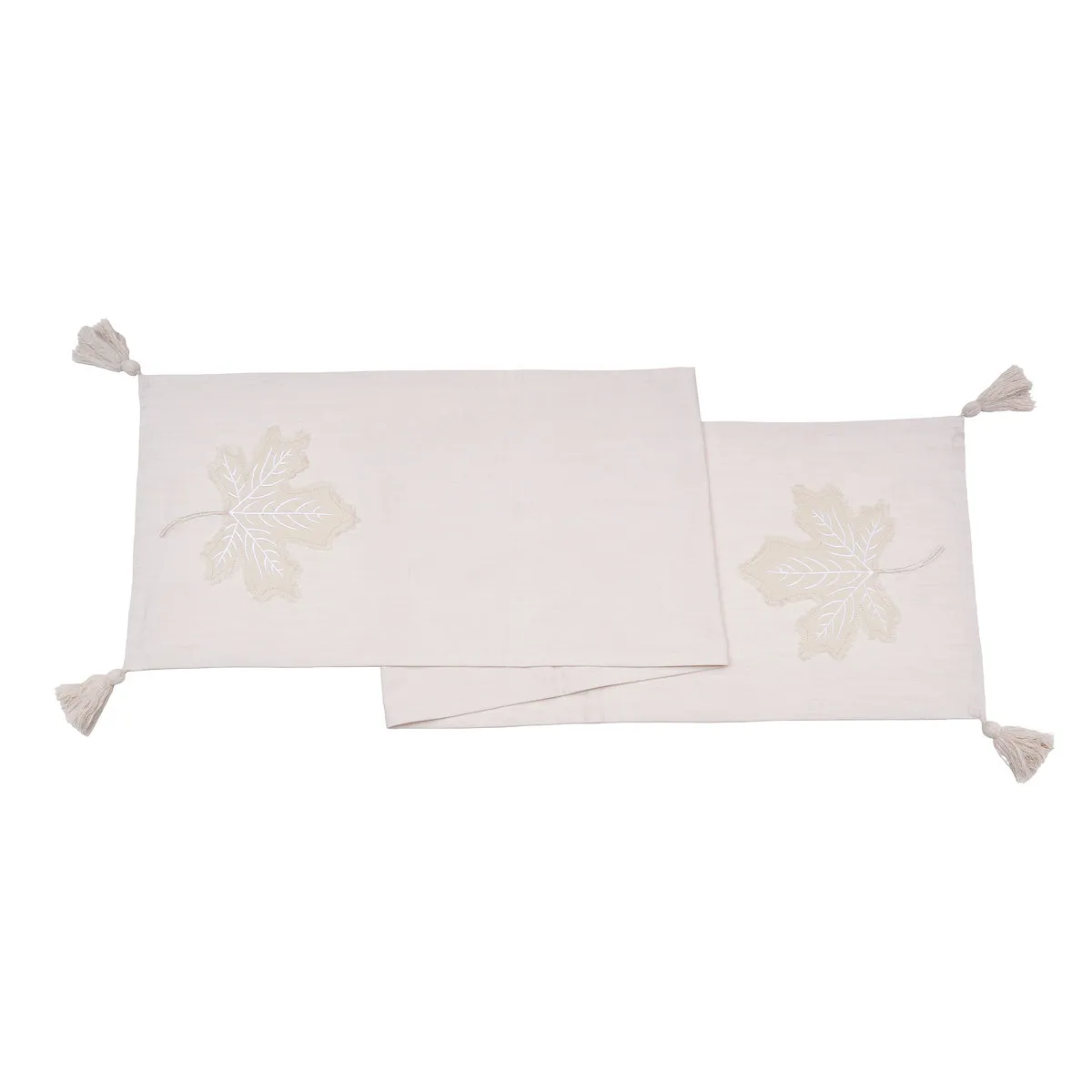 Neutral Maple Leaves Table Linens