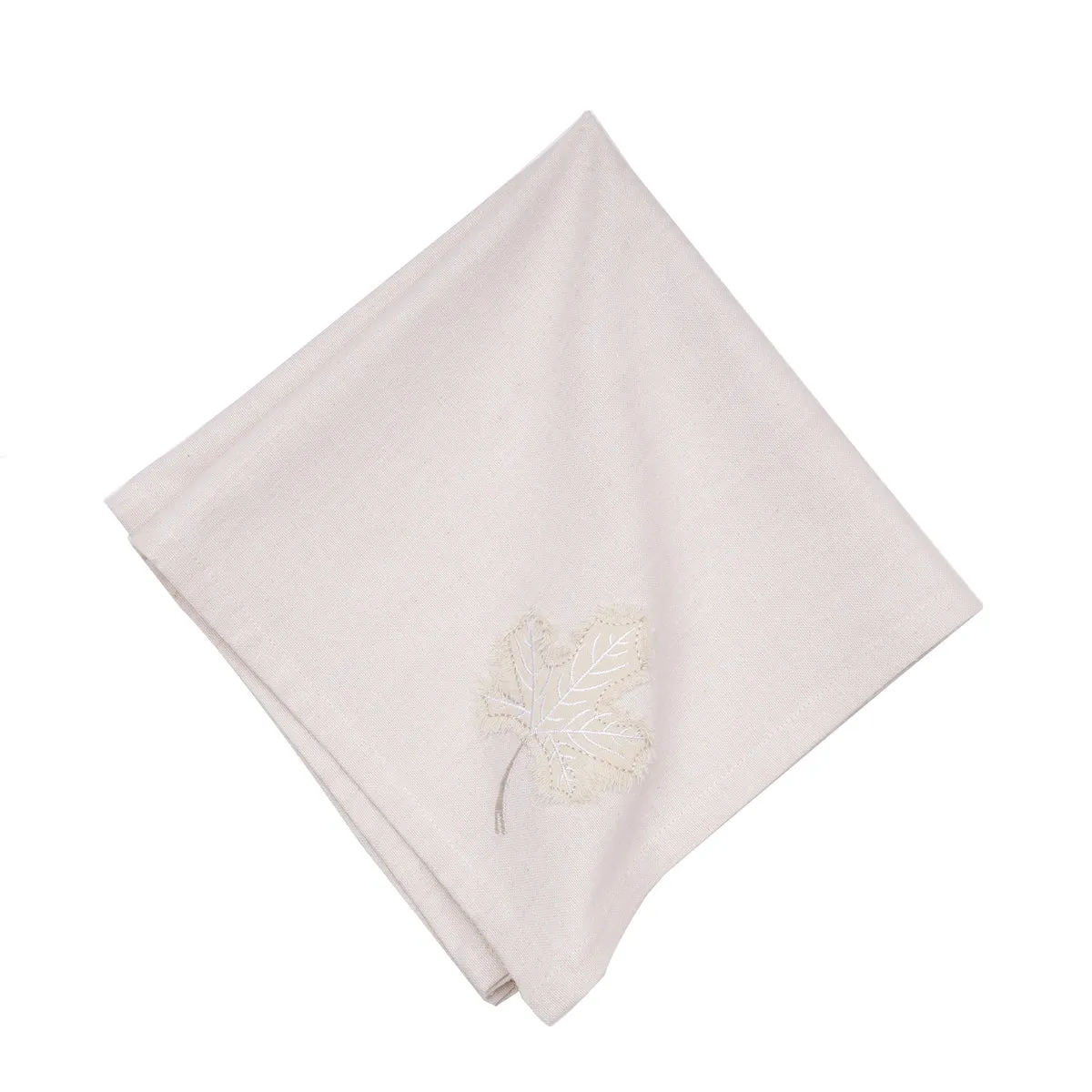 Neutral Maple Leaves Table Linens