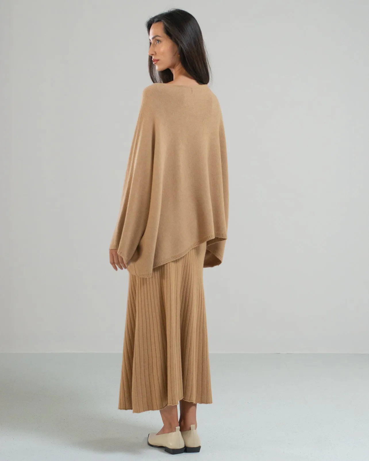 NEW | Ribbed Skirt | Camel