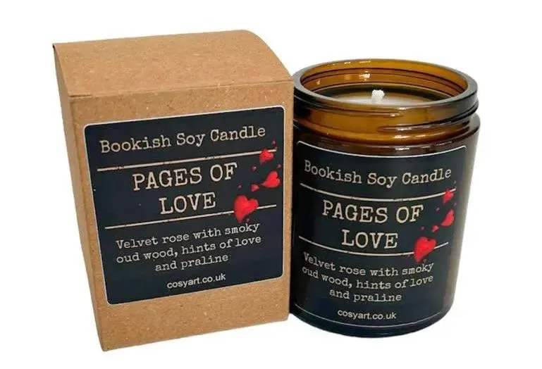 Pages Of Love Book Lover Candle