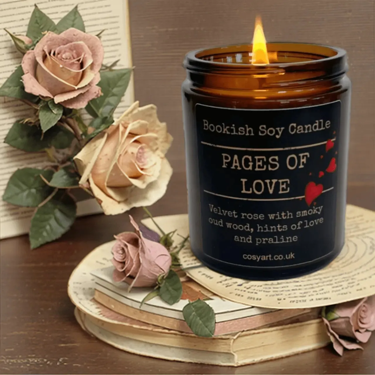 Pages Of Love Book Lover Candle