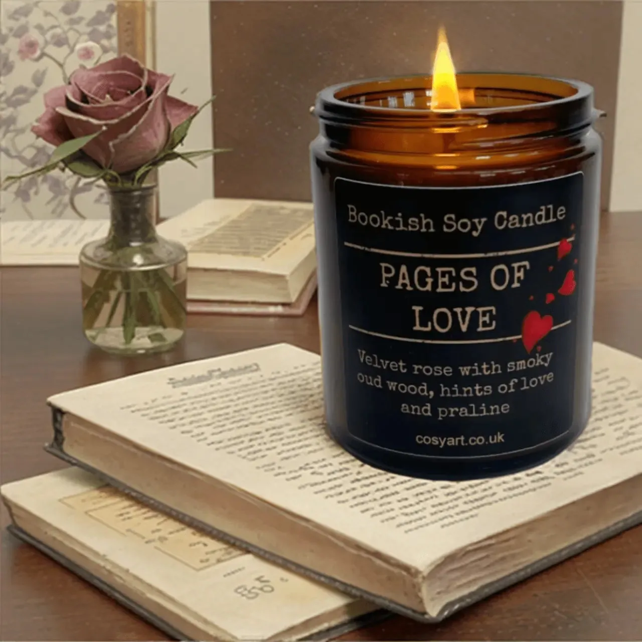 Pages Of Love Book Lover Candle