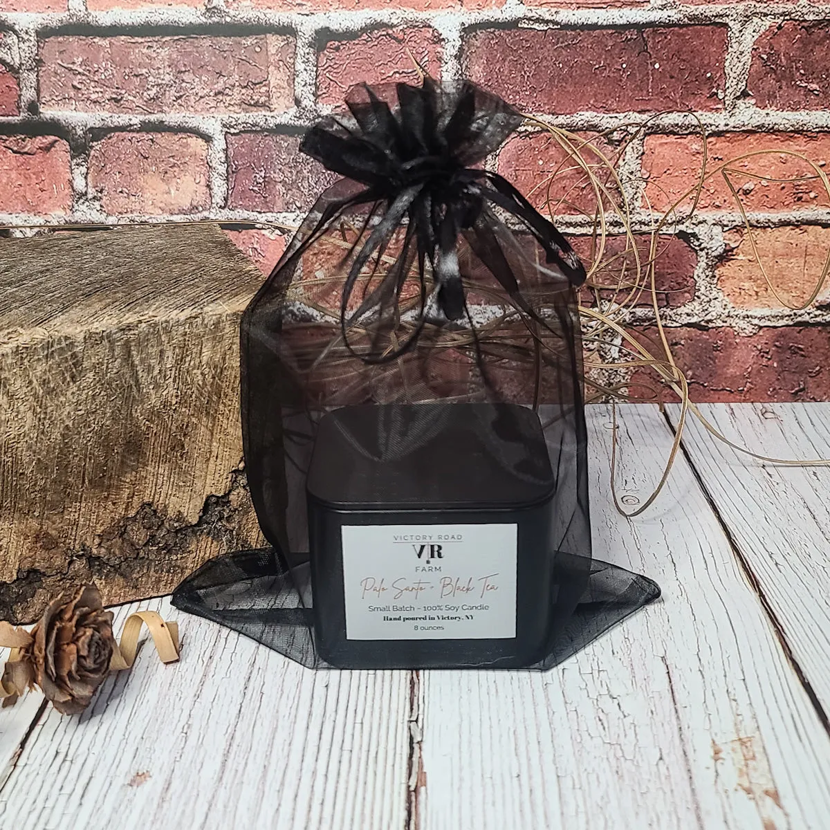 Palo Santo   Black Tea Soy Wax Candle