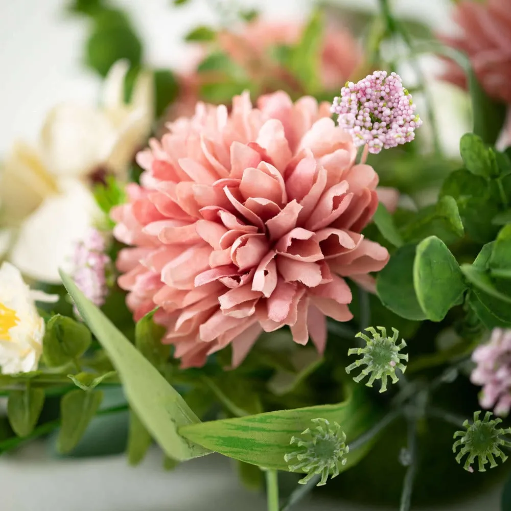 Pastel Mixed Flower Wreath