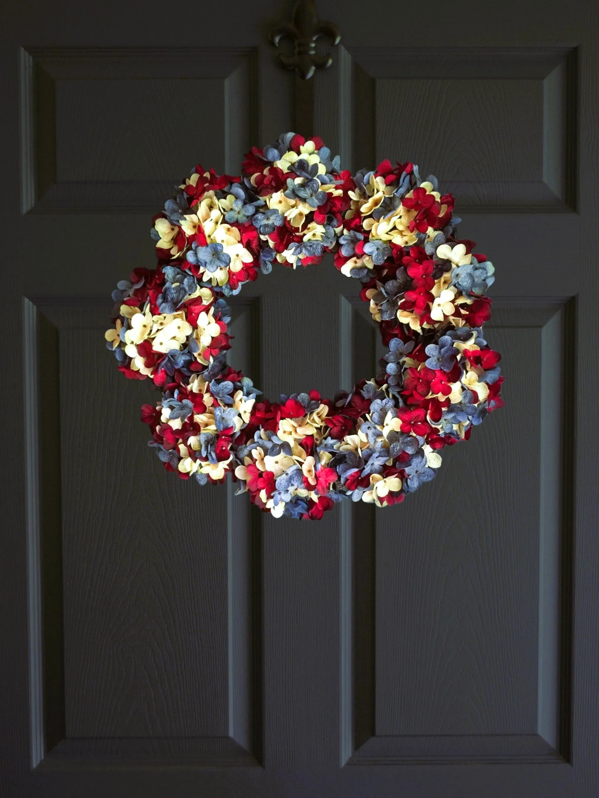 Patriotic Red White Blue Wreath