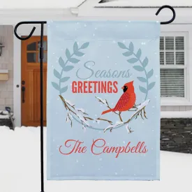 Personalized Cardinal Garden Flag