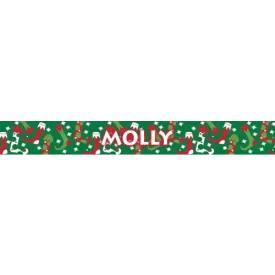 Personalized Christmas Stockings Dog Collar