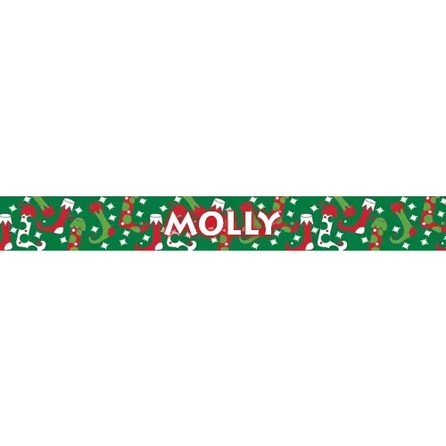 Personalized Christmas Stockings Dog Collar