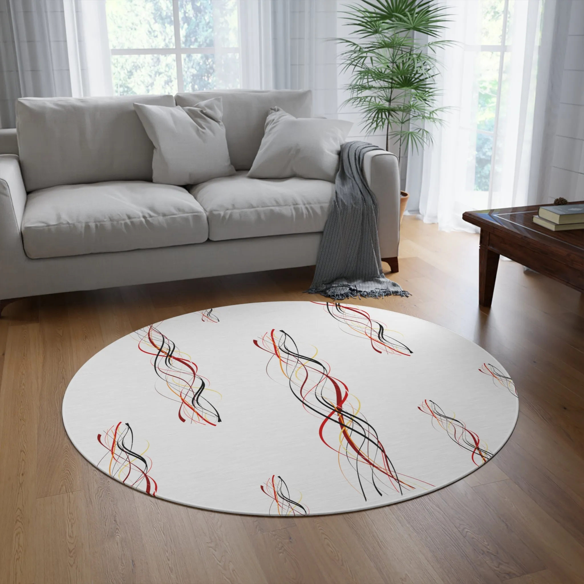 QFD LS Line Round Rug