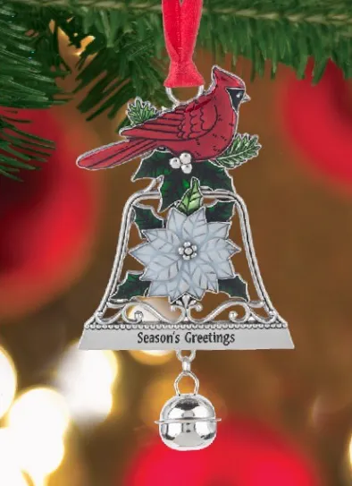 "To Dad with Love" Christmas Bell Ornament