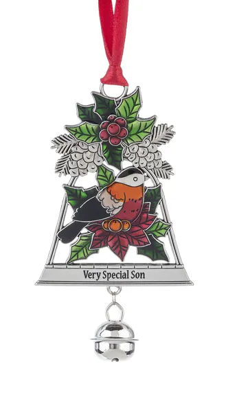 "Very Special Son" Christmas Bell Ornament