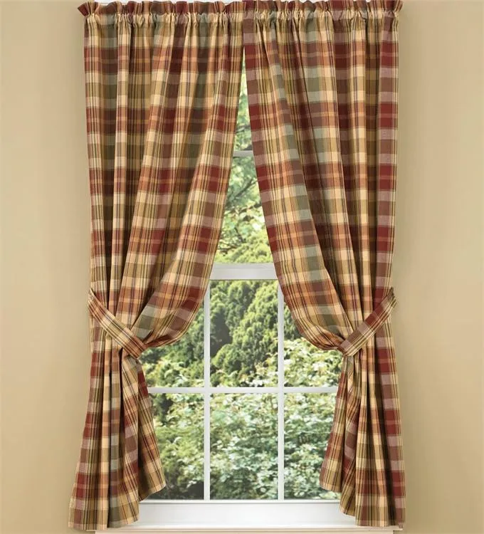 Saffron Lined Short Panel Curtains 63"