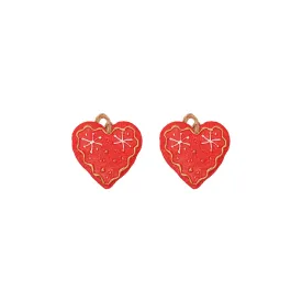 Set of 2 Christmas Cookies Tree Ornament - Heart