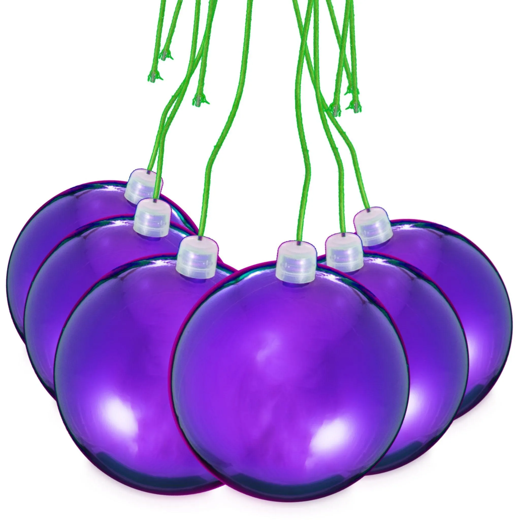 Shiny Purple Ball Ornaments