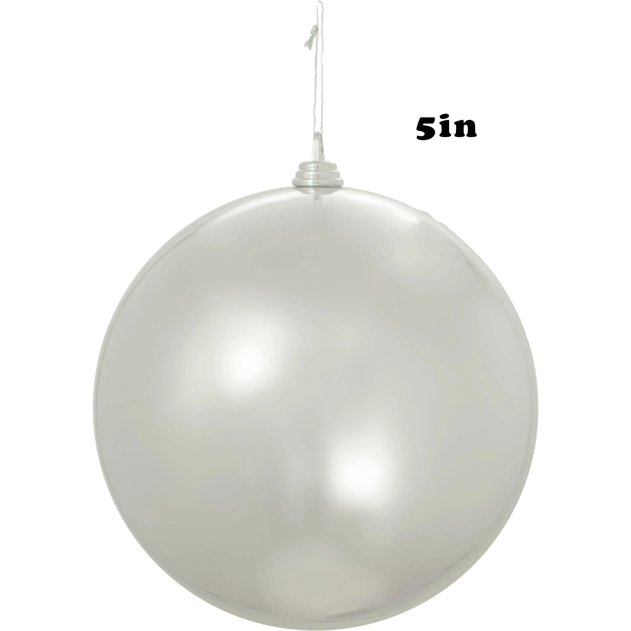 Shiny Silver Ball Ornaments