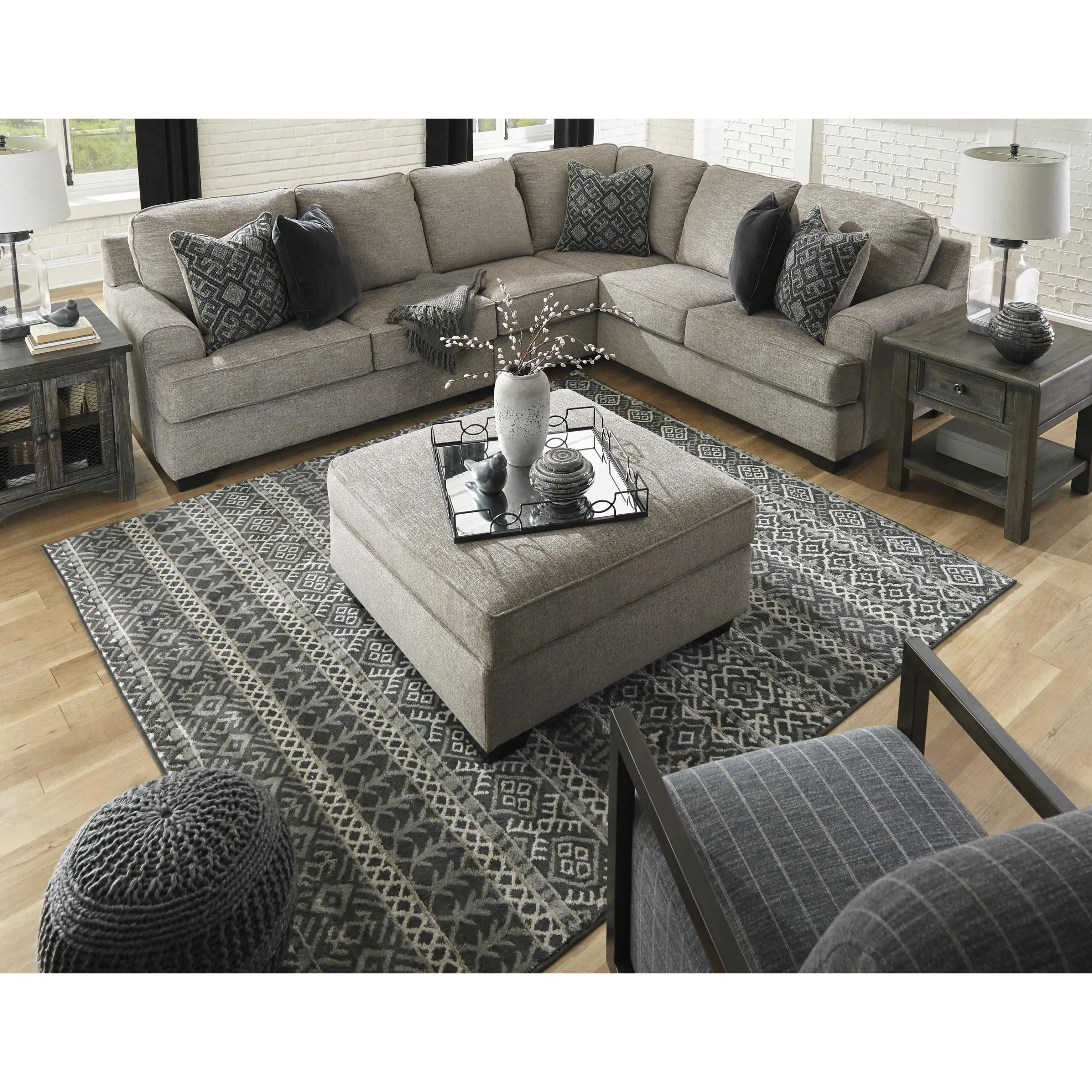 Signature Design by Ashley Bovarian Fabric 3 pc Sectional 5610355/5610346/5610349