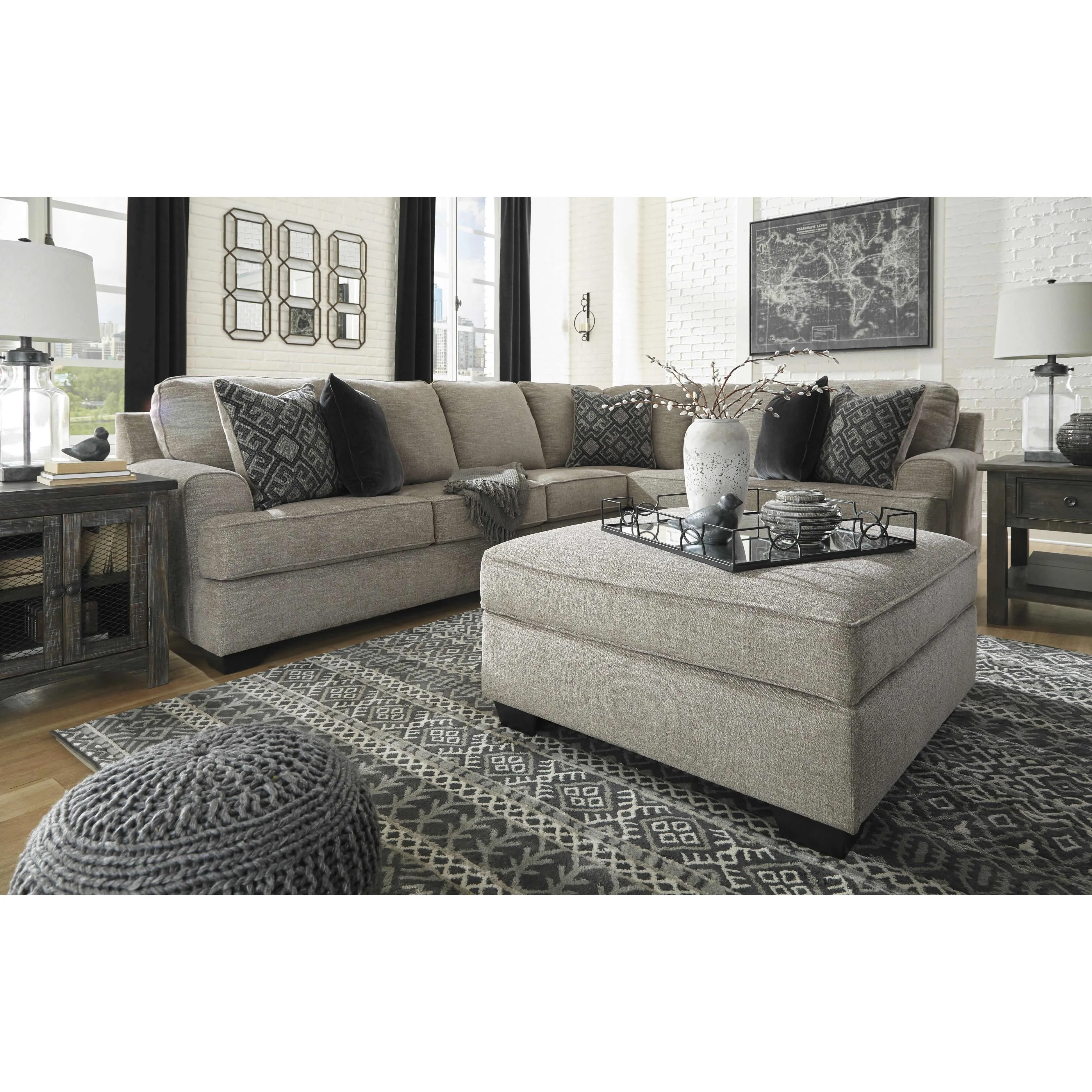 Signature Design by Ashley Bovarian Fabric 3 pc Sectional 5610355/5610346/5610349