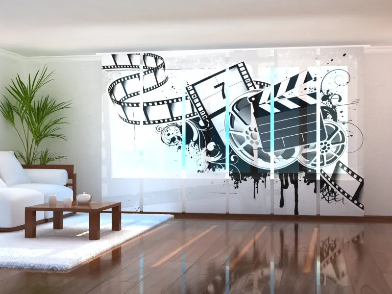 Sliding Panel Curtain Art Movie Tema