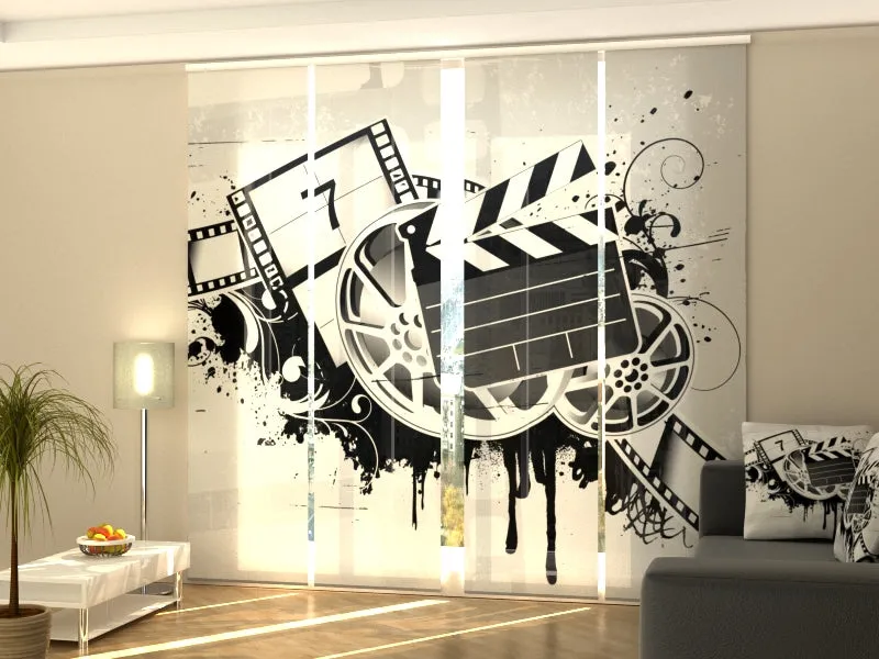 Sliding Panel Curtain Art Movie Tema