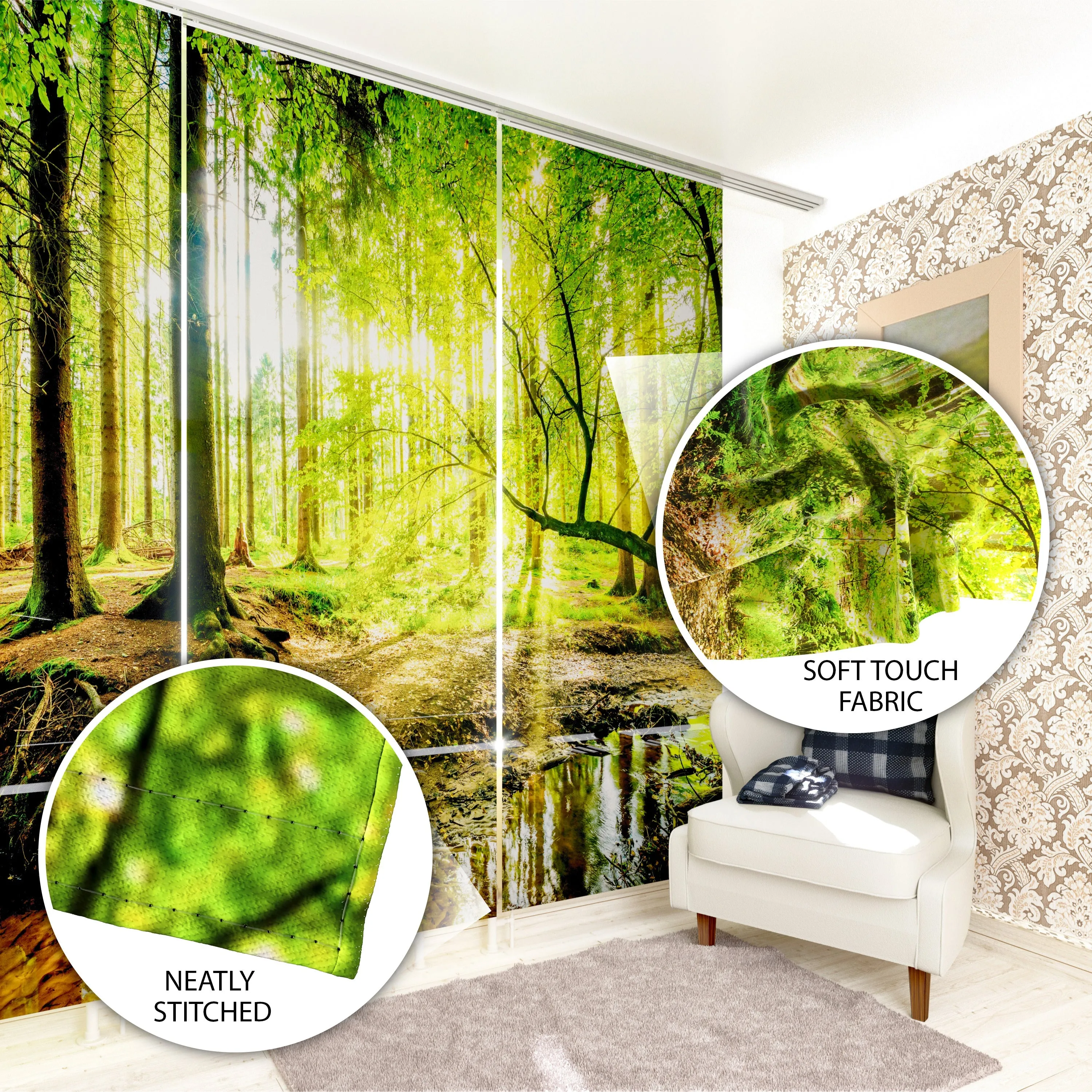 Sliding Panel Curtain Art Movie Tema