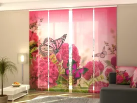 Sliding Panel Curtain Beautiful Peonies