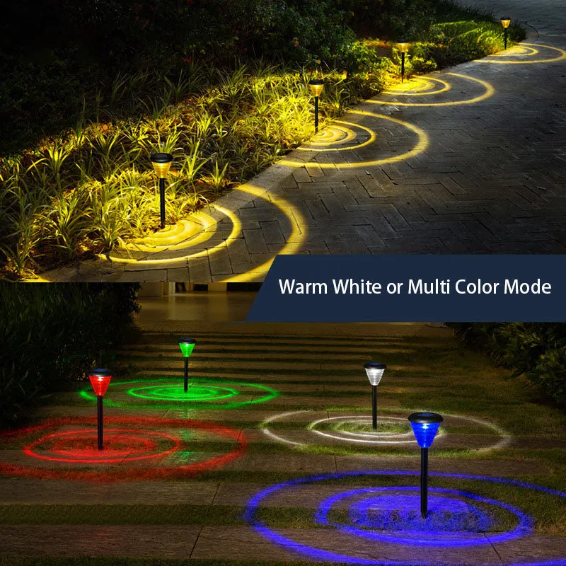 Solar Outdoor Garden Color Changing/Warm White Light