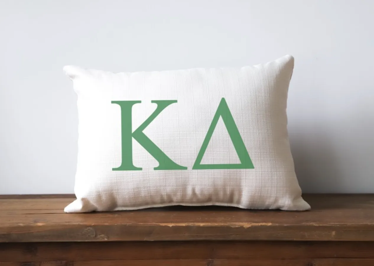 Sorority Large Letters Pillow - Kappa Delta