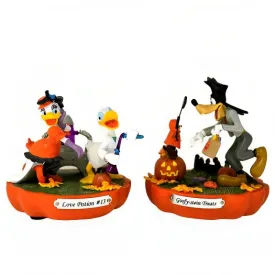 The Bradford Exchange 2-Pack Goofy-stein Treats & Love Potion #13 from Disney Spooktacular Halloween Lighted Figurine Collection Issue #5 Handcrafted Hand-painted Characters 3-1/4-inches