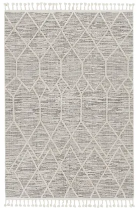 Willow 1102 Ivory Grey Honeycomb Rug