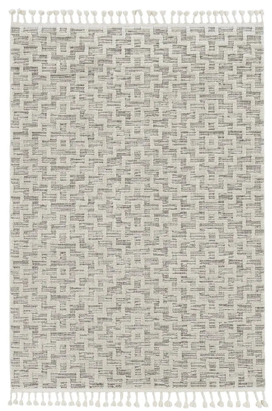 Willow 1104 Ivory Grey Geo Rug