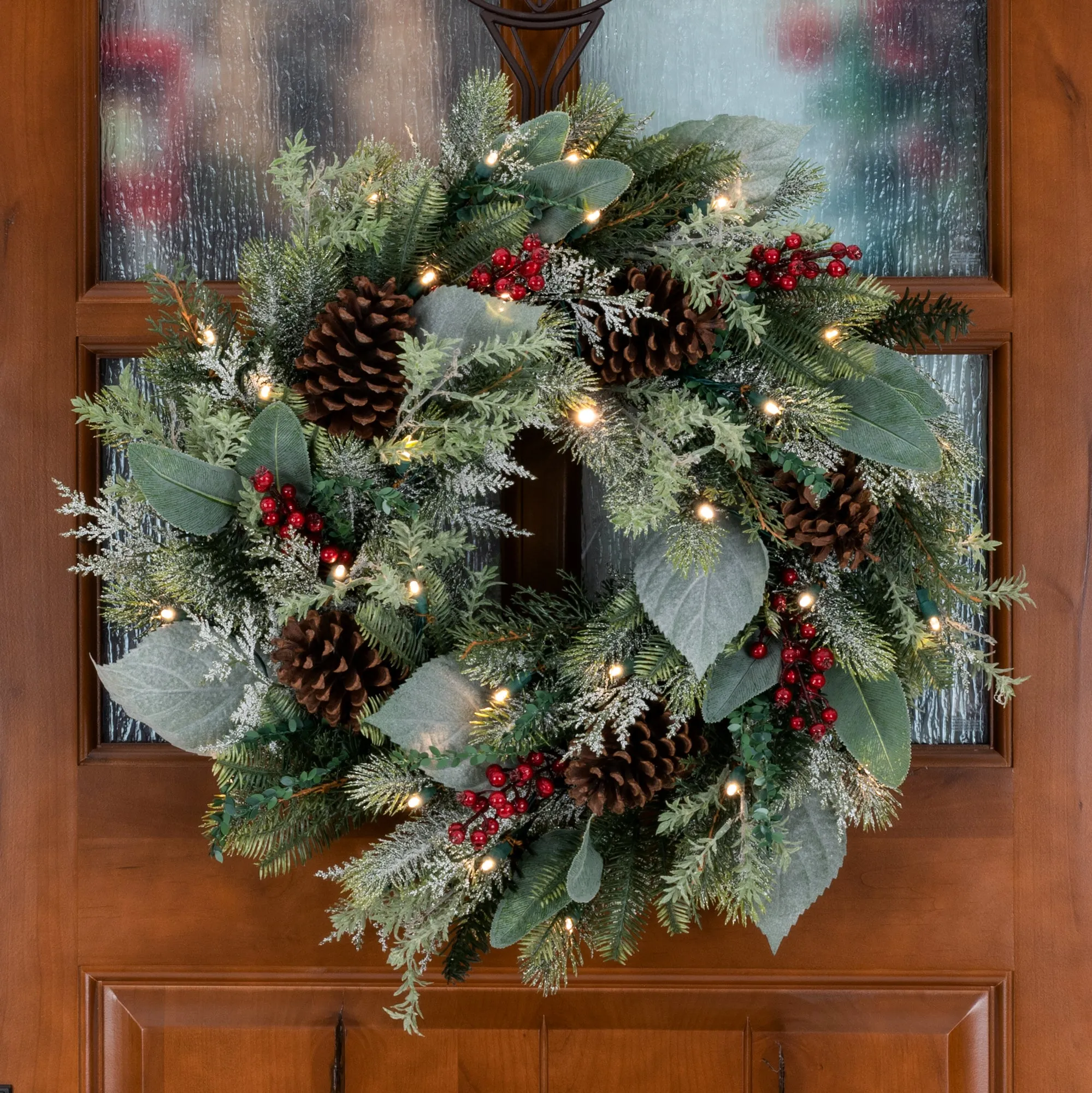 Winter Frost LED Wreath